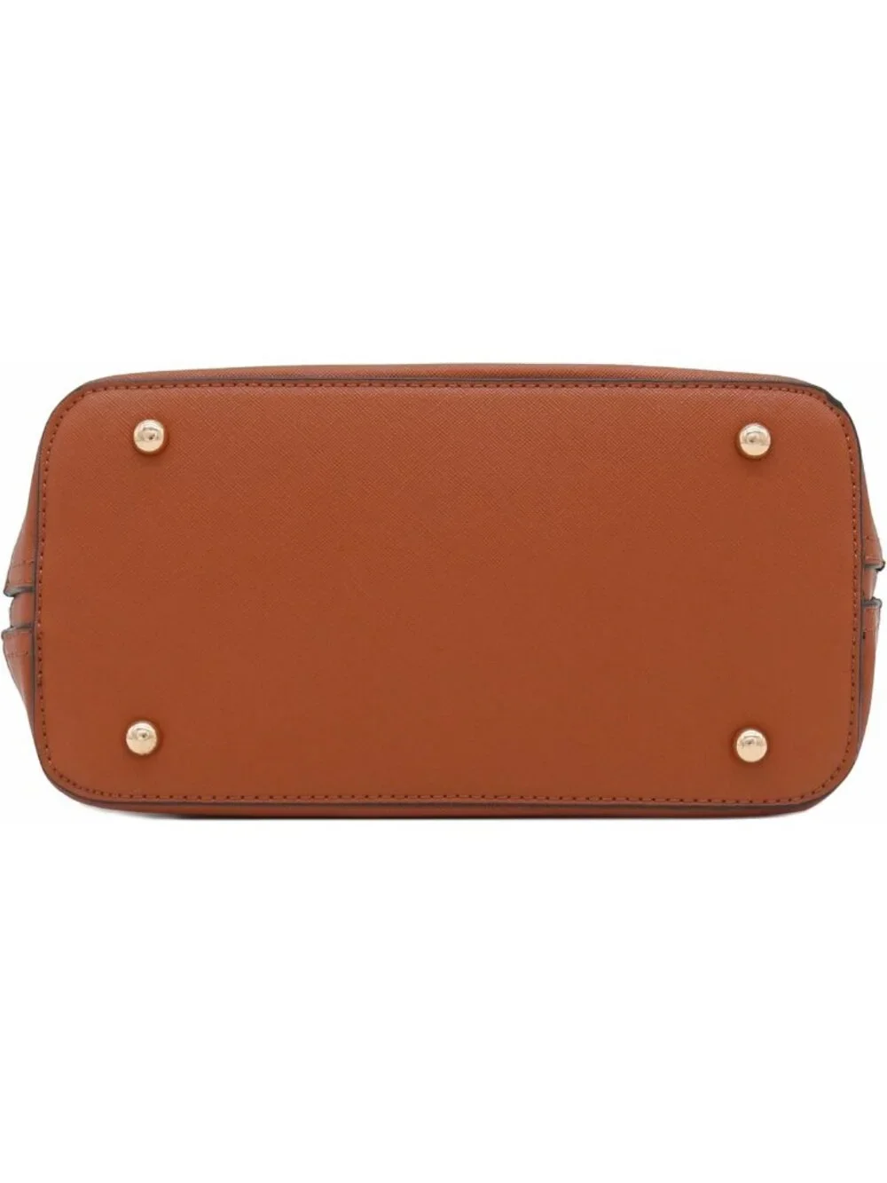 Chic Zip-Around Saffiano Dome Satchel Bag | Stylish & Versatile Handbag